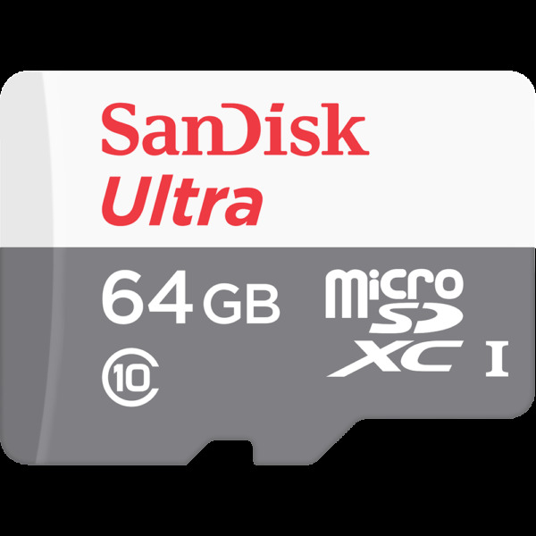 Tarjeta Micro SD Sandisk ULTRA 64GB Clase 10 c/Adaptador SD
