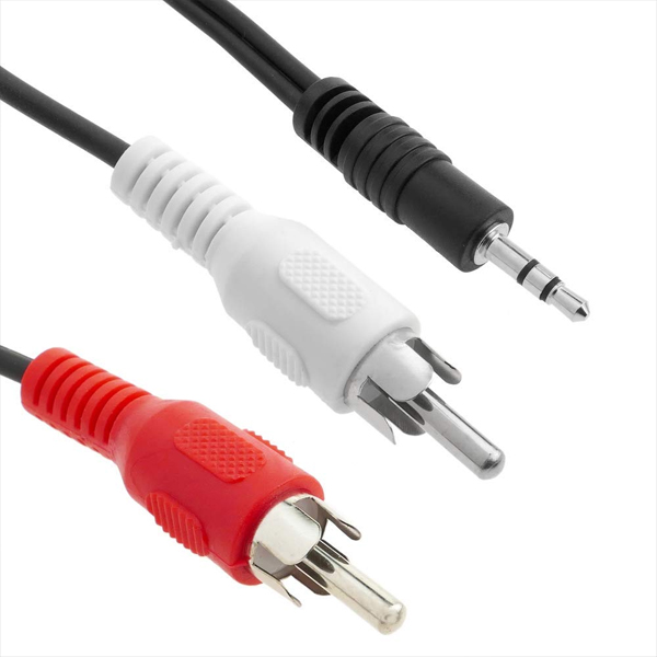 CABLE AUDIO 3 1/2 a 2 RCA 1.80MTS CAU001