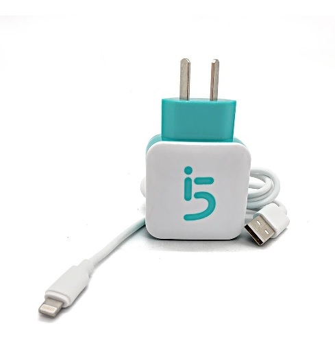 Cargador de celulares IgluFive  2port + Cable Iphone 2.1A