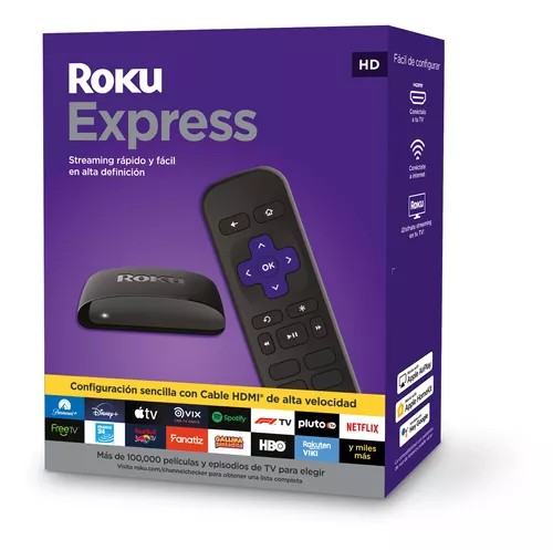 ROKU 3941R2 EXPRESS 4K STREAMING MEDIA PLAYER CON CONTROL REMOTO, SIN FUENTE