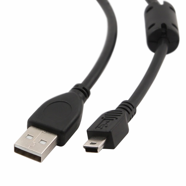 CABLE USB A MINI USB 5 CONECTORES CON FILTRO 1.80MTS