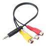 ADAPTADOR AUDIO 3 1/2 M A 3 1/2 M A 3RCA H CAU003