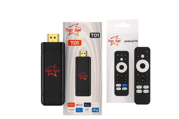 TV BOX STICK ANDROID 2GB DUAL WIFI BT TOPSAT T01 (961786)