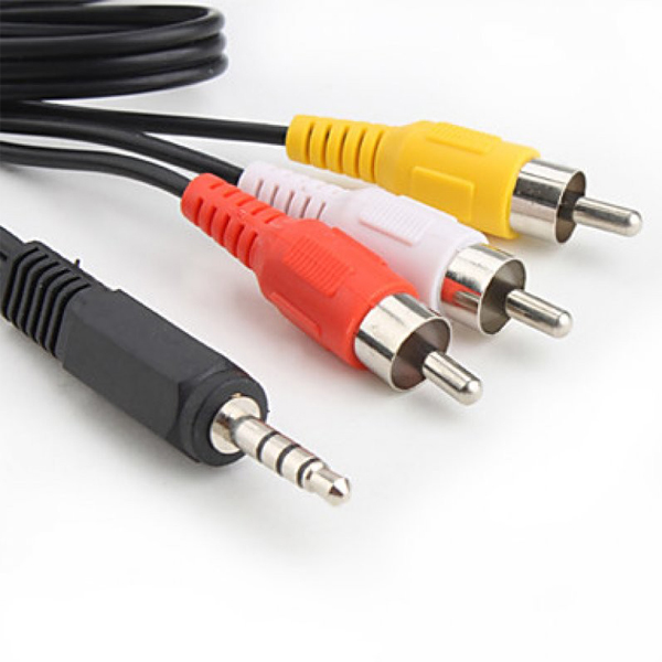 CABLE AUDIO 3 ½ M / 3 RCA M 1,80 MTS. (CAU005)
