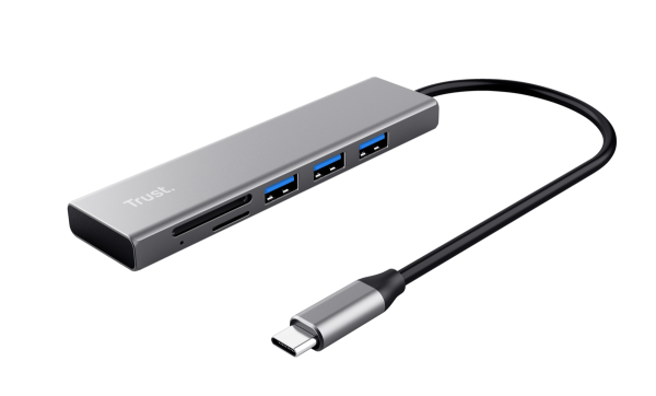 HUB TRUST HALIX x 3 USB + READER USB-C (24191)