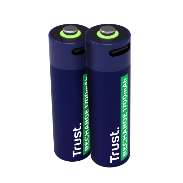 PILAS TRUST AA x 2 RECARGABLES EN USB-C (25584)