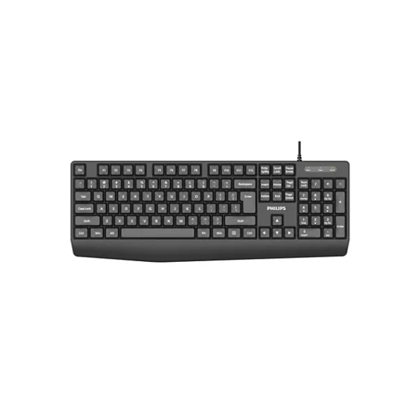 TECLADO PHILIPS USB 104 KEYS BLACK (SPK6237B)
