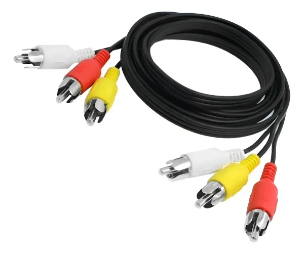 CABLE AUDIO 3 RCA M/M 3MTS ANBYTE (958939)