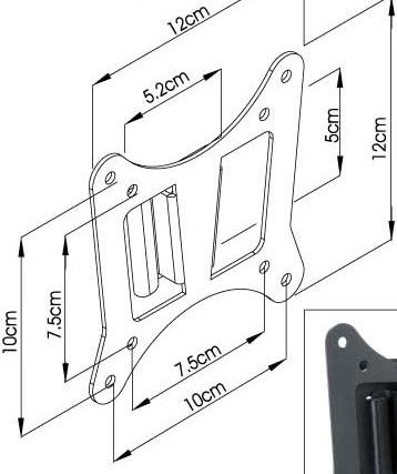 SOPORTE TV/MONITOR FIJO H/32" CMW-253-1