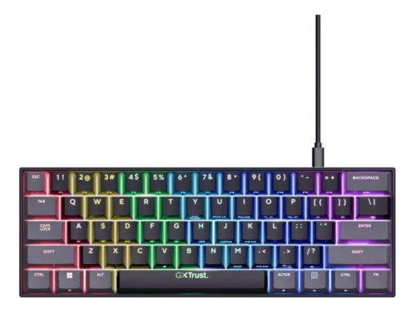 TECLADO GAMER TRUST ACIRA 60% MINI ES GXT867 (24885)