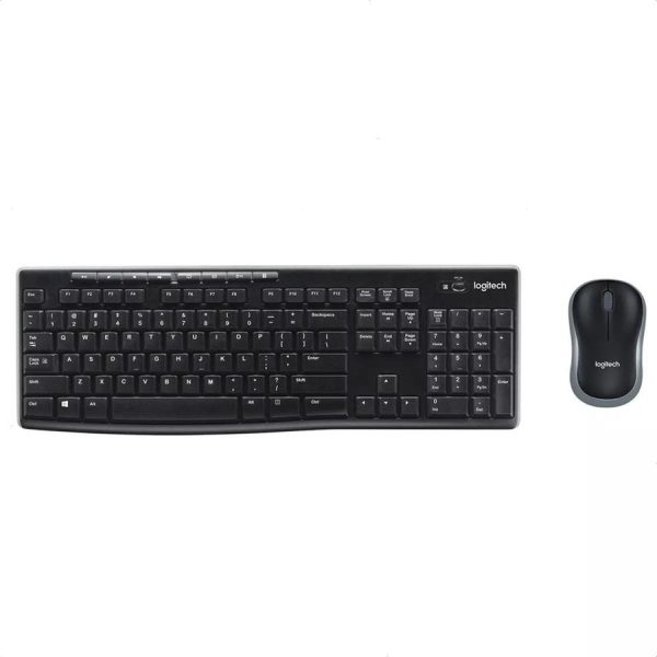 Combo teclado + mouse Logitech MK270 Inalámbrico Black