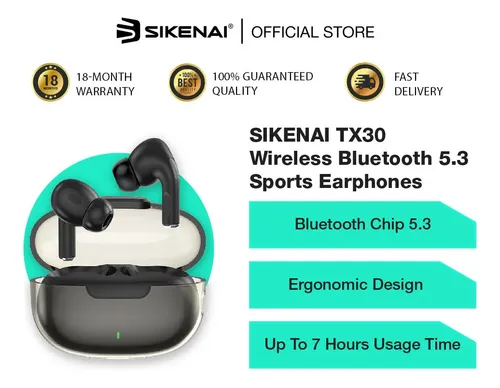 Auriculares Inalámbricos Sikenai TX30 Black