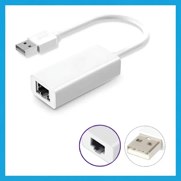 Adaptador USB Ethernet Intco USB 2.0 a RJ45 KL001